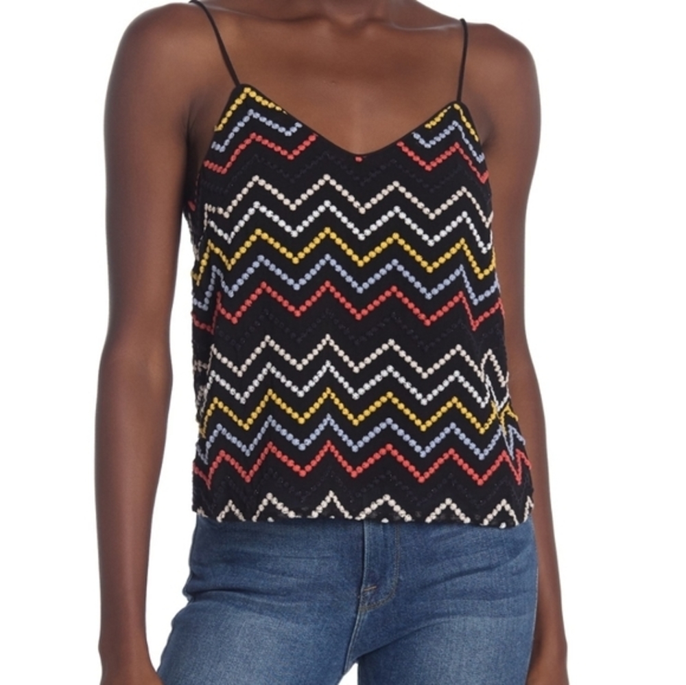 NWT WAYF EMBROIDERED‎ CHEVRON  CAMI